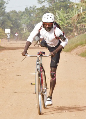 Fahrradfahren in Uganda