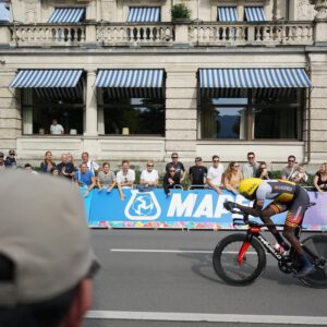 Charles Kagimu Ugandisches Team bei der Radweltmeisterschaft Zuerich