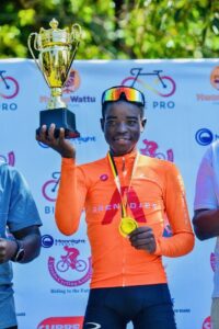 Paul Miiro Ugandan Cycling Champion supported by LCU